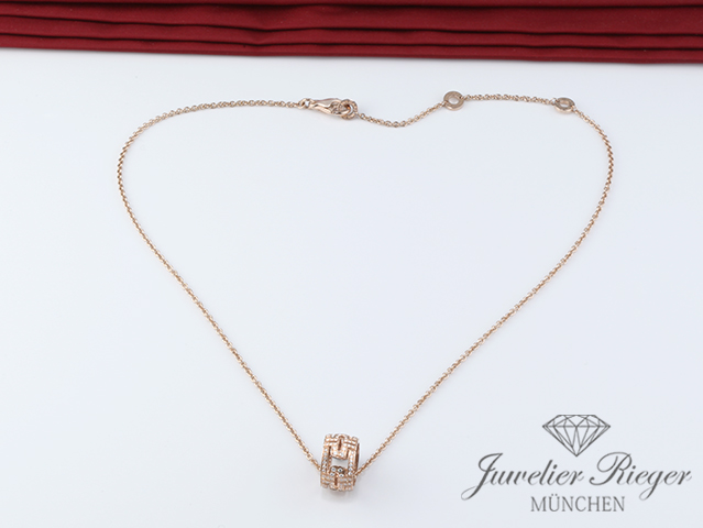 Bild 2 der Galerie: Bulgari Collier Parentesi Rosegold 750 Diamanten Brillanten Gold Kette