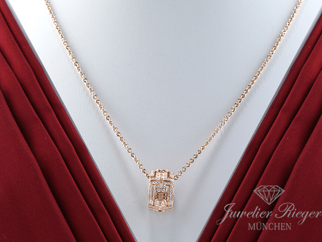 Bild 1 der Galerie: Bulgari Collier Parentesi Rosegold 750 Diamanten Brillanten Gold Kette