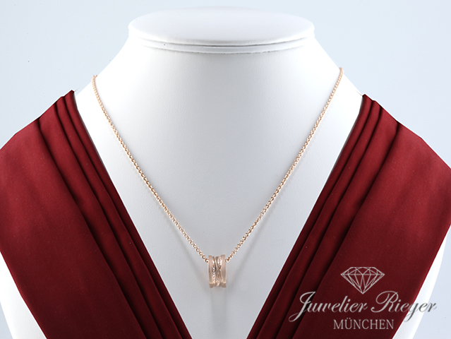 Bild 1 der Galerie: Bulgari Collier B-Zero 1 Legend Rosegold 750 Diamanten 355060 2018 Gold