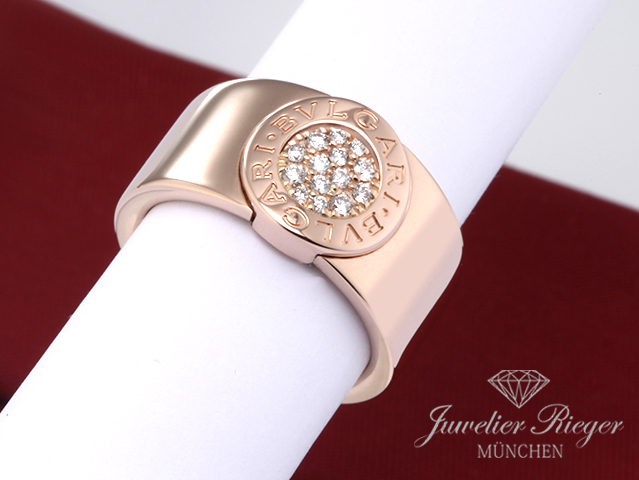 Bild 1 der Galerie: Bulgari Ring Bvlgari Rosegold 750 Gr 53 Diamanten Brillanten 2018 AN857275 Gold