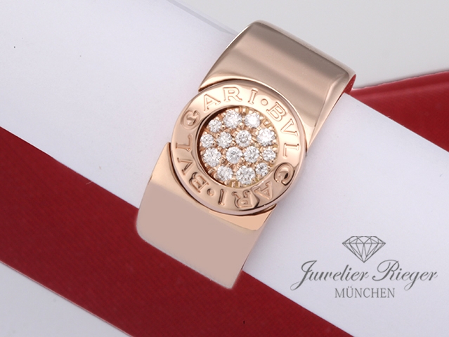 Bild 2 der Galerie: Bulgari Ring Bvlgari Rosegold 750 Gr 53 Diamanten Brillanten 2018 AN857275 Gold