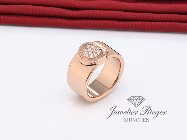 Bild 3 der Galerie: Bulgari Ring Bvlgari Rosegold 750 Gr 53 Diamanten Brillanten 2018 AN857275 Gold