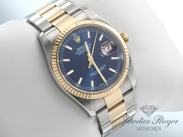 Bild 3 der Galerie: Rolex Datejust 36 mm 116233 2011 Edelstahl Gelbgold 750 Automatik Stahl Gold