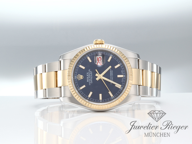 Bild 4 der Galerie: Rolex Datejust 36 mm 116233 2011 Edelstahl Gelbgold 750 Automatik Stahl Gold