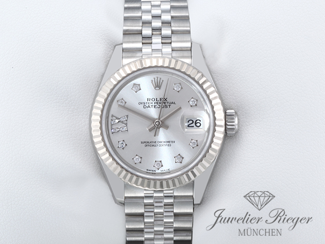 Bild 1 der Galerie: Rolex Lady Datejust 28 279174 2018 Edelstahl Weissgold 750 Diamanten Automatik