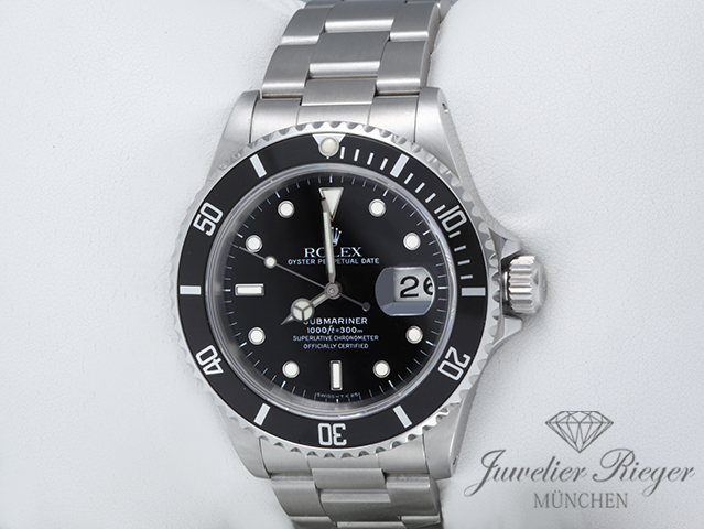 Bild 2 der Galerie: Rolex Submariner Date 16610 1990 Military LC902 Nato Base Edelstahl Automatik Taucheruhr Herrenuhr Stahl