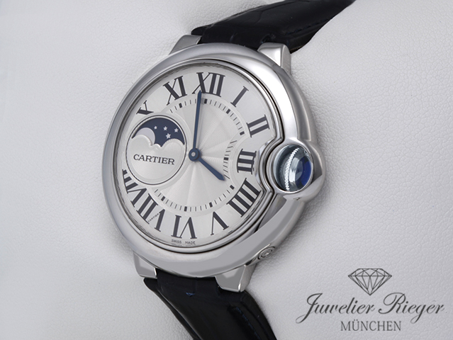 Bild 2 der Galerie: Cartier Ballon Bleu 37 mm WSBB0020 2019 Edelstahl Mondphase Automatik Stahl