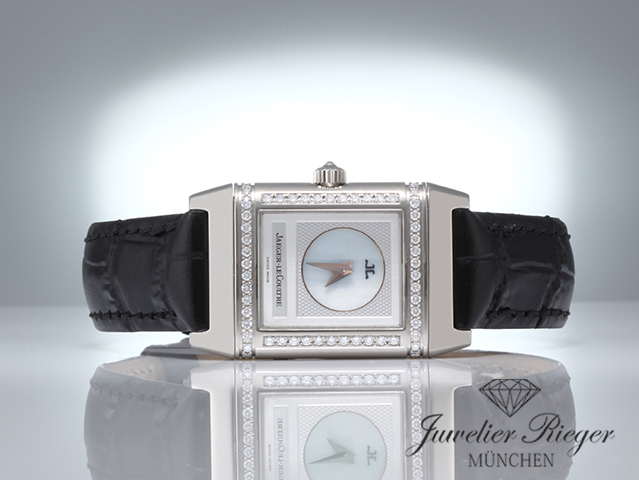 Bild 4 der Galerie: Jaeger Le Coultre Reverso Duetto Lady Weissgold 750 266.3.44 Diamanten Gold