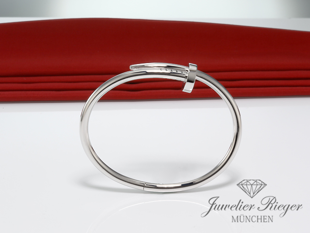 Bild 3 der Galerie: Cartier Armreif Juste un Clou Weissgold 750 Größe 18 Gold Damen Armband
