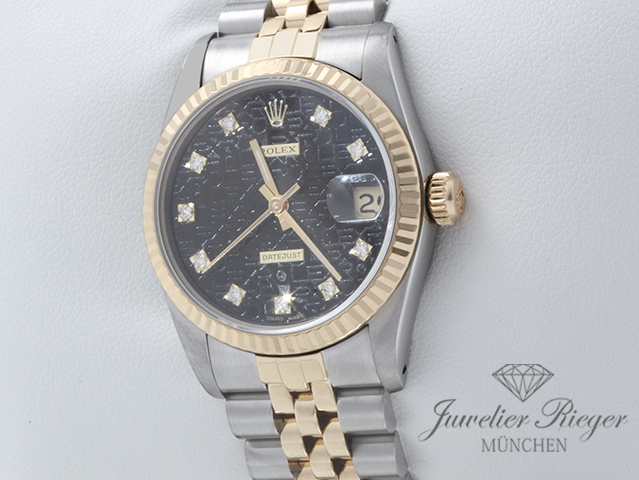 Bild 2 der Galerie: Rolex Medium Datejust Stahl Gelbgold 750 Diamanten Automatik Gold Stahl