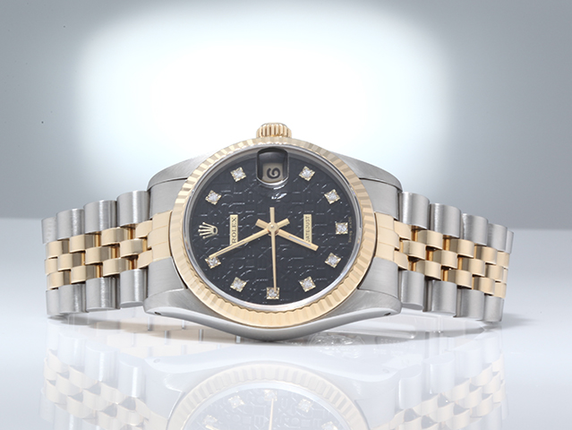 Bild 4 der Galerie: Rolex Medium Datejust Stahl Gelbgold 750 Diamanten Automatik Gold Stahl