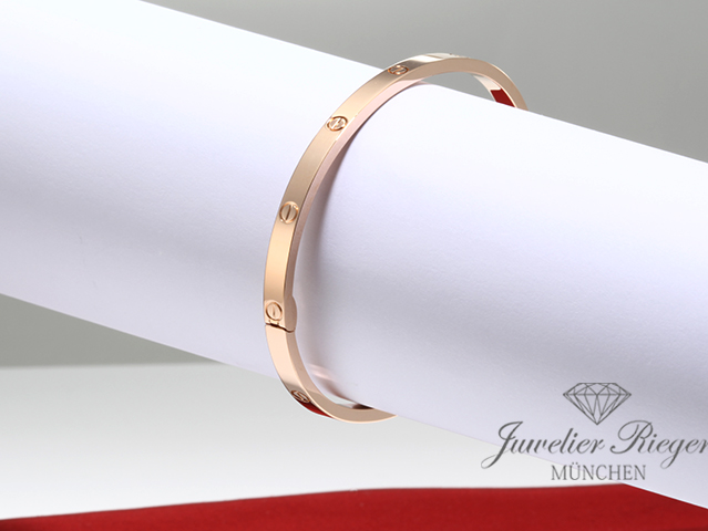 Bild 3 der Galerie: Cartier Armreif Love SM Rosegold 750 Größe 19 2021 Gold Damen Armband