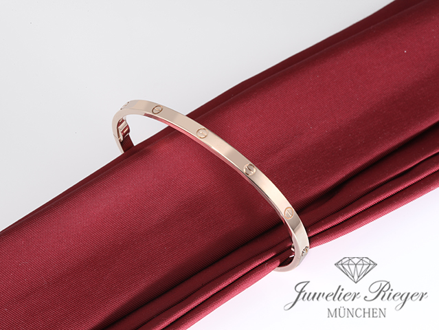Bild 2 der Galerie: Cartier Armreif Love SM Rosegold 750 Größe 19 2021 Gold Damen Armband