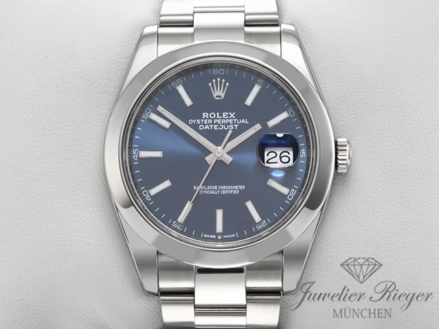 Bild 1 der Galerie: Rolex Datejust 41 mm 126300 2024 Edelstahl Automatik Stahl
