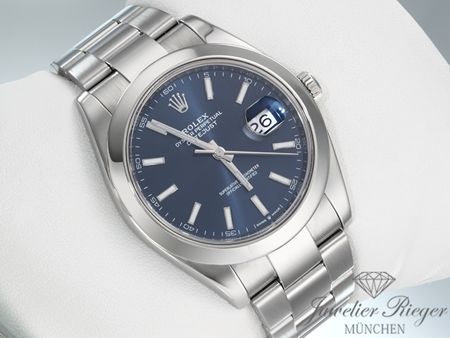 Bild 3 der Galerie: Rolex Datejust 41 mm 126300 2024 Edelstahl Automatik Stahl