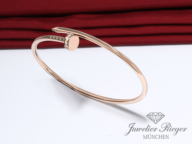 Bild 4 der Galerie: Cartier Armreif Juste un Clou SM Rosegold 750 Größe 18 2020 Diamanten B6065817