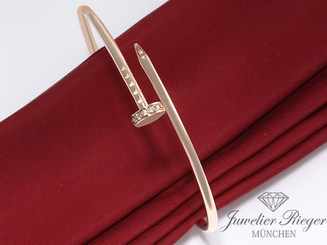 Bild 1 der Galerie: Cartier Armreif Juste un Clou SM Rosegold 750 Größe 18 2020 Diamanten B6065817