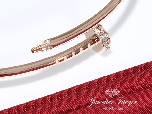 Bild 3 der Galerie: Cartier Armreif Juste un Clou SM Rosegold 750 Größe 18 2020 Diamanten B6065817