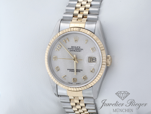 Bild 2 der Galerie: Rolex Datejust 36 mm 16233 1995 Edelstahl Gelbgold 750 Automatik Stahl Gold
