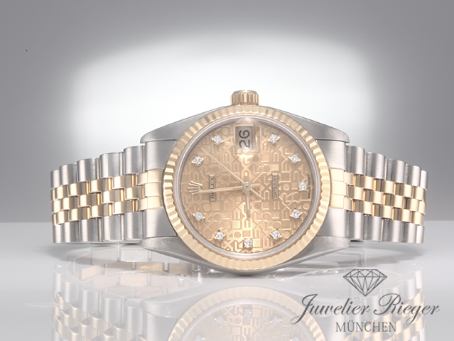 Bild 4 der Galerie: Rolex Medium Datejust 31 mm 68273 Stahl Gelbgold 750 Diamanten Automatik