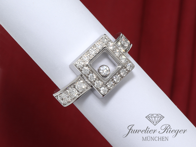 Bild 2 der Galerie: Chopard Ring Happy Diamonds Weissgold 750 Diamanten 0,86 ct. Gr 52 82/2939 Gold