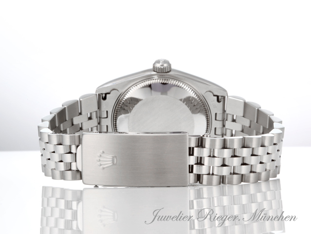 Bild 6 der Galerie: Rolex Medium Datejust 31 mm Stahl Weissgold 750 Diamanten 1996 Automatik Gold