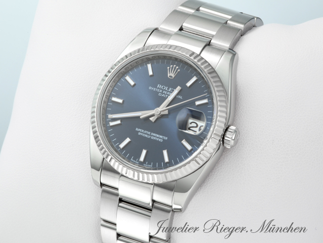 Bild 2 der Galerie: Rolex Date 34 mm 115234 2020 Edelstahl Weissgold 750 Automatik Gold