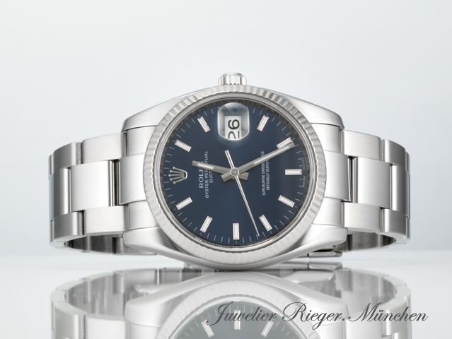 Bild 4 der Galerie: Rolex Date 34 mm 115234 2020 Edelstahl Weissgold 750 Automatik Gold