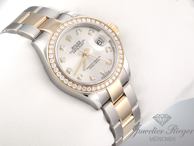 Bild 3 der Galerie: Rolex Lady Datejust 28 279383 RBR Stahl Gelbgold 750 Diamanten Automatik Gold