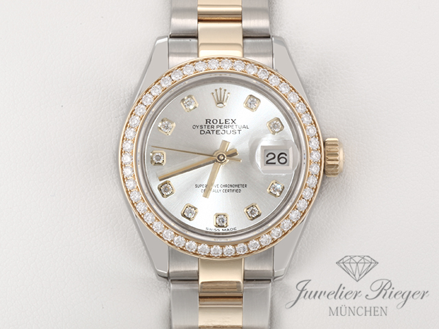 Bild 1 der Galerie: Rolex Lady Datejust 28 279383 RBR Stahl Gelbgold 750 Diamanten Automatik Gold