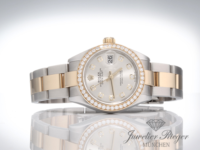 Bild 4 der Galerie: Rolex Lady Datejust 28 279383 RBR Stahl Gelbgold 750 Diamanten Automatik Gold