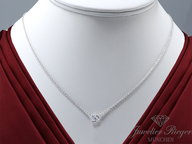 Bild 1 der Galerie: Hollfelder Collier Diva Solitär Weissgold 750 Diamant 1,00 ct. 2021 Kette Gold
