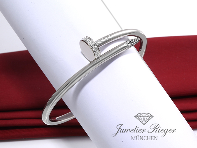 Bild 3 der Galerie: Cartier Armreif Juste un Clou Weissgold 750 Diamanten Gr 17 2024 B6048717 Gold