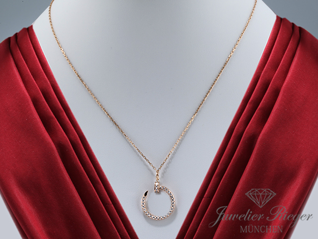 Bild 2 der Galerie: Cartier Collier Juste un Clou Rosegold 750 2021 Diamanten B7224893 Gold Kette