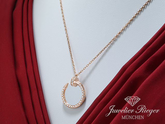 Bild 4 der Galerie: Cartier Collier Juste un Clou Rosegold 750 2021 Diamanten B7224893 Gold Kette