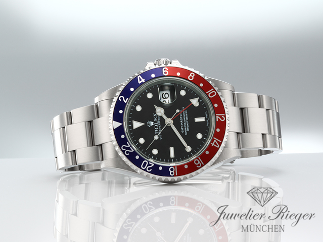 Bild 4 der Galerie: Rolex GMT Master II Stahl 16710 T Pepsi 2005 Automatik Rolex-Service 2026