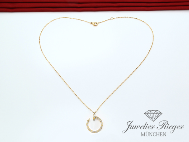Bild 4 der Galerie: Cartier Collier Juste un Clou Gelbgold 750 Diamanten Brillanten B7224895 Gold