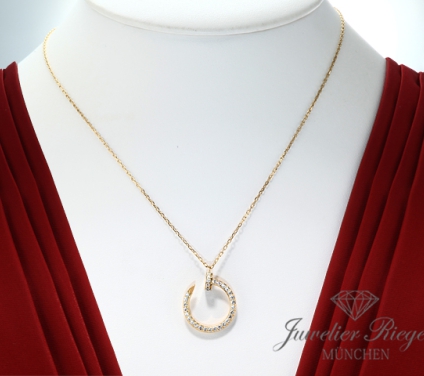 . Cartier Collier Juste un Clou Gelbgold 750 Diamanten Brillanten B7224895 Gold