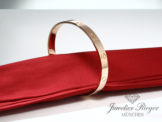 Bild 5 der Galerie: Cartier Armreif Love Offen Roségold 750 Größe 17 2017 Gold Armband