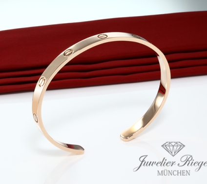 . Cartier Armreif Love Offen Roségold 750 Größe 17 2017 Gold Armband