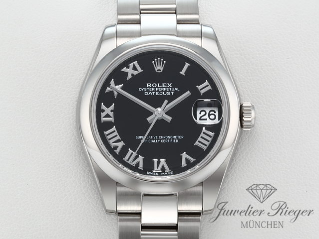 Bild 1 der Galerie: Rolex Medium Datejust 31 mm 178240 2014 LC100 Edelstahl Automatik Damenuhr Stahl