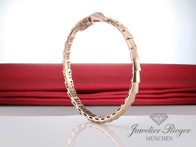 Bild 3 der Galerie: Bulgari Armreif Serpenti Viper Rosegold 750 Größe S Armband Gold