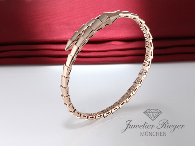 Bild 4 der Galerie: Bulgari Armreif Serpenti Viper Rosegold 750 Größe S Armband Gold