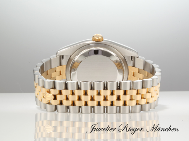 Bild 6 der Galerie: Rolex Datejust 36 mm 116233 2010 Diamanten Stahl Gelbgold 750 Automatik