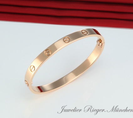 . Cartier Armreif Love Roségold 750 Größe 16 2013 Gold Damen Armband