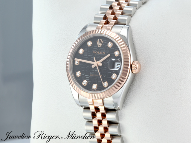Bild 2 der Galerie: Rolex Datejust 31 mm 178271 Edelstahl Rosegold 750 Diamanten Gold Stahl