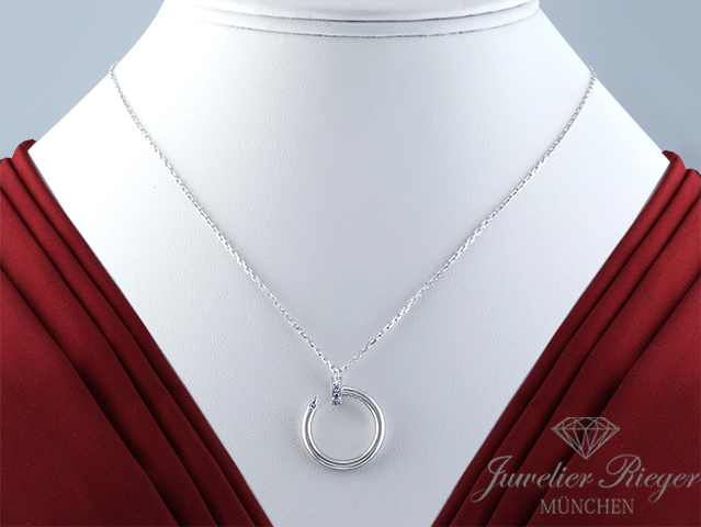 Bild 1 der Galerie: Cartier Collier Juste un Clou Weissgold 750 2022 Diamanten B7224891 Gold Kette