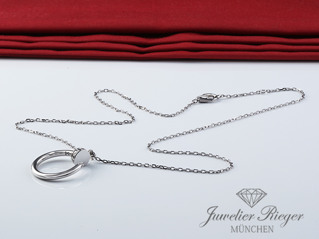 Bild 3 der Galerie: Cartier Collier Juste un Clou Weissgold 750 2022 Diamanten B7224891 Gold Kette