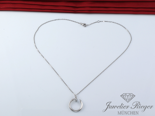 Bild 4 der Galerie: Cartier Collier Juste un Clou Weissgold 750 2022 Diamanten B7224891 Gold Kette