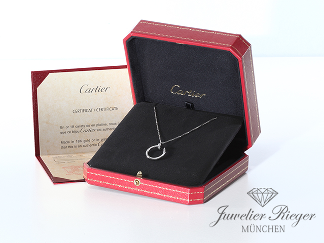 Bild 5 der Galerie: Cartier Collier Juste un Clou Weissgold 750 2022 Diamanten B7224891 Gold Kette